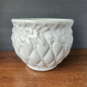 McCoy Pottery Quilted Large Jardiniere Planter Pot #1480
