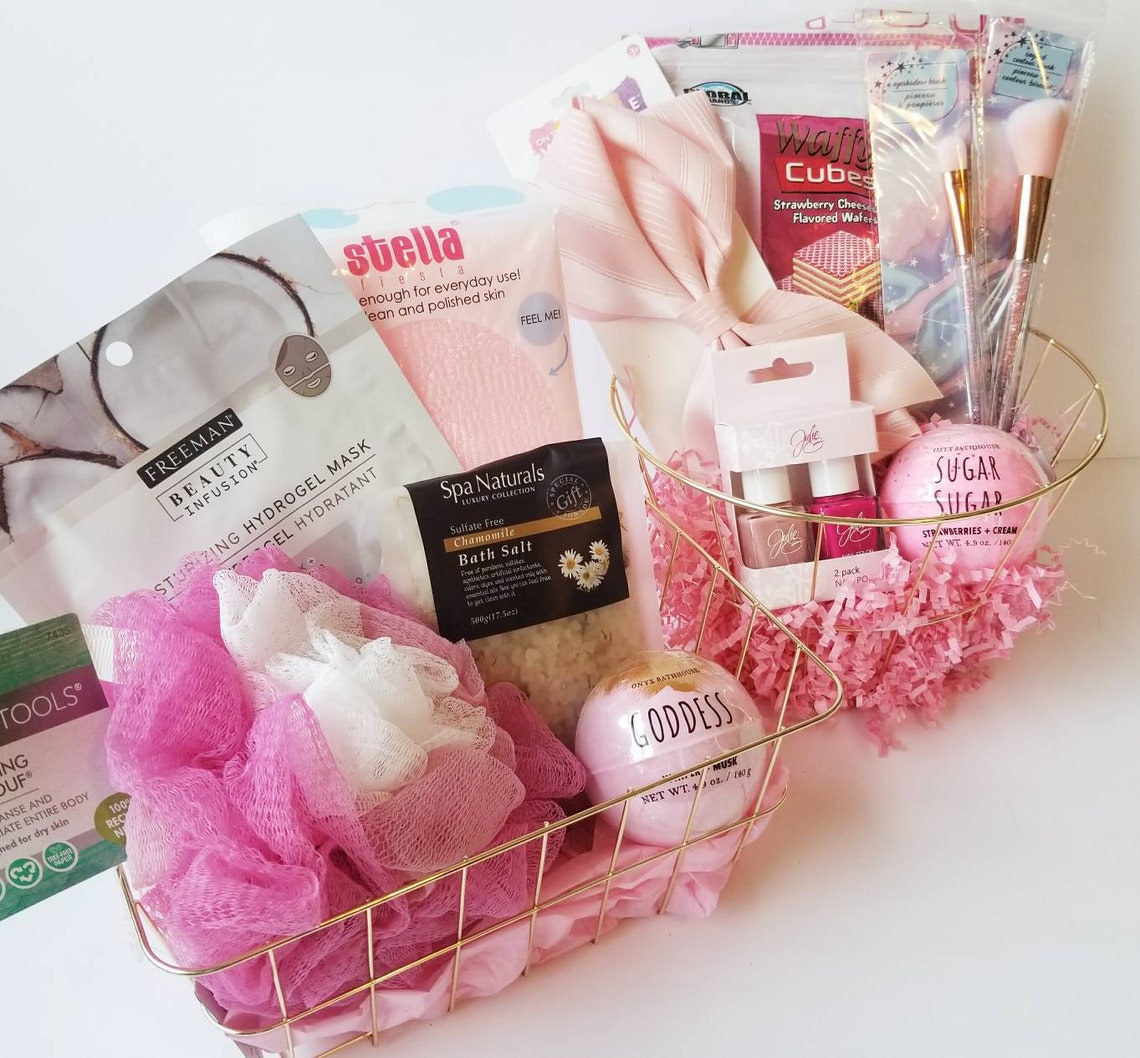 Custom Gift Baskets For Her Spa Beauty SelfCare Pamper Etsy