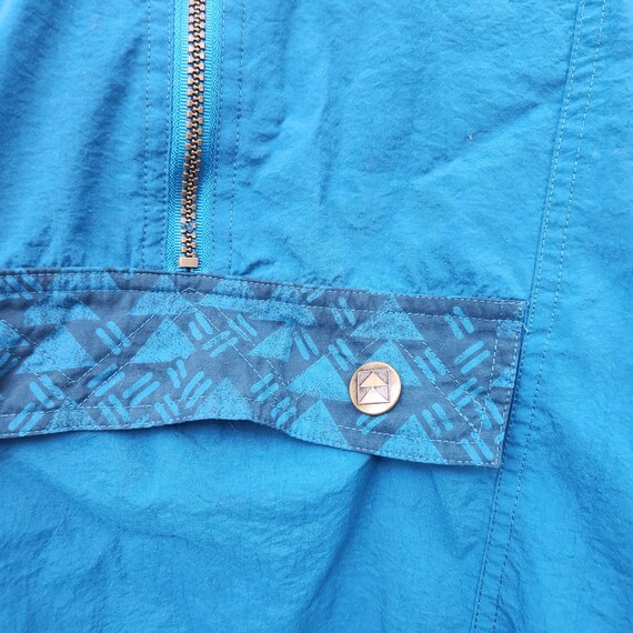 90's Vintage Segrets Teal Blue Nylon Sweat Suit /… - image 4
