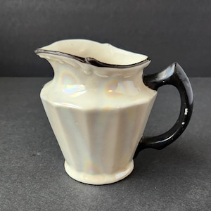 Beautiful Art Deco Antique Fine Czech Lustreware Porcelain Creamer