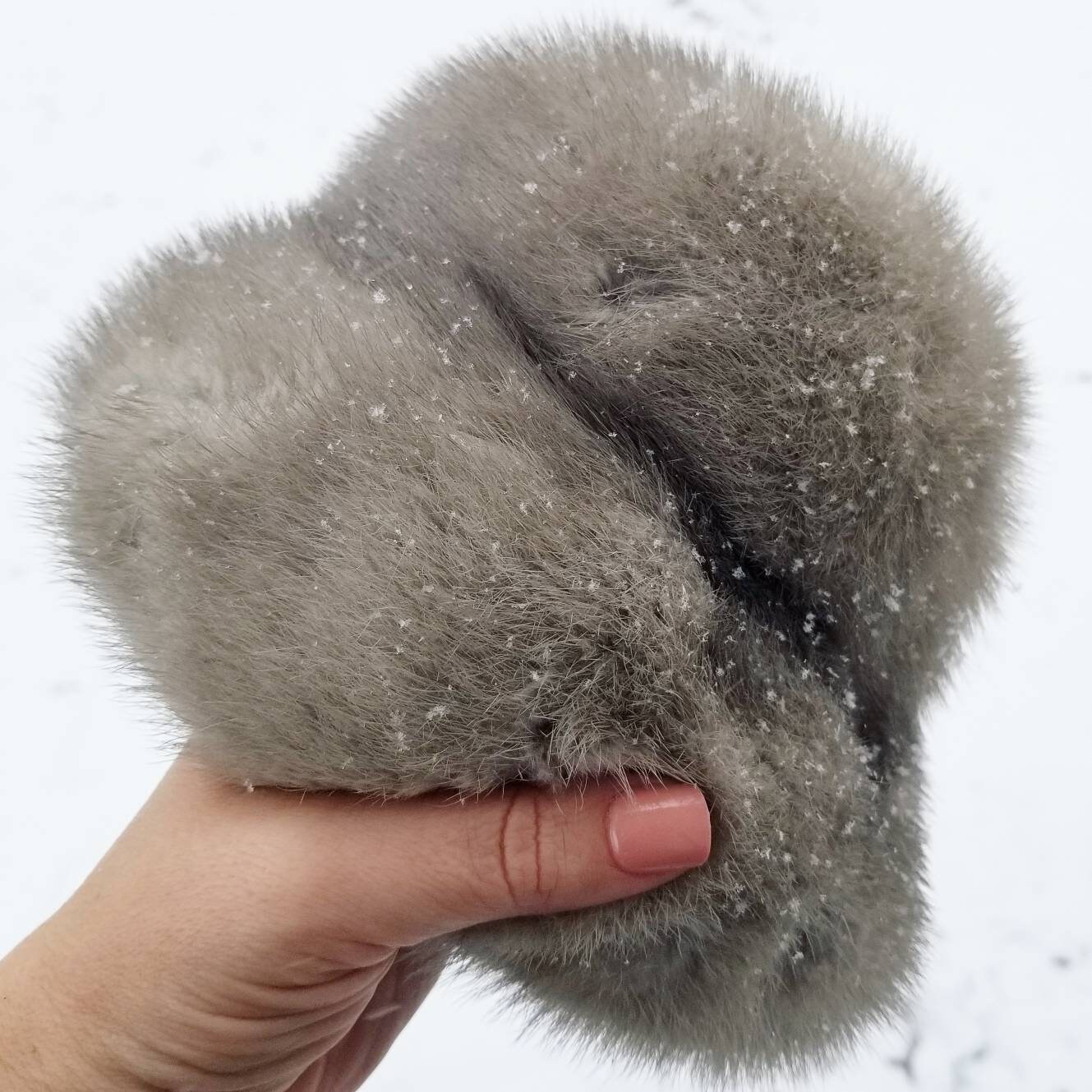 Vtg MR HENRI New York Mink Fur Grey Hat 22\'\' Mr Henri Fur Hat - Etsy main image 4