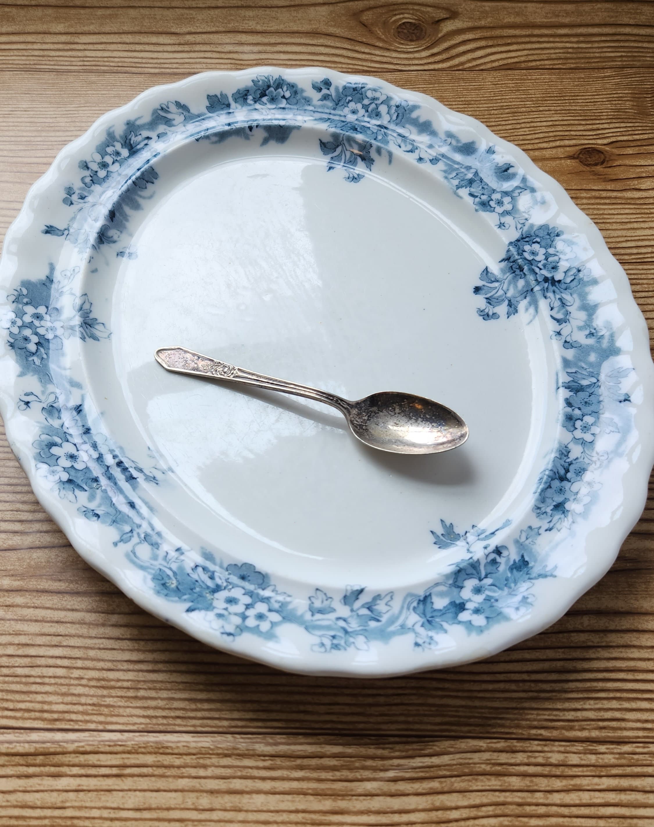 イギリスアンティーク　Furnivals fleur de lys オーバル皿 イギリスアンティーク Furnivals fleur de lys オーバル皿