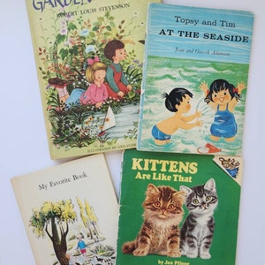 Lot of 4 Mid-Century Vintage Childrens Books