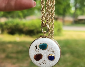 1960s MCM Vintage Enamel Locket