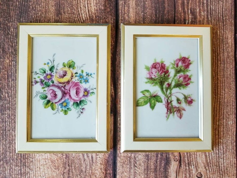 Download RARE Lindner Handerbeit Germany Framed Porcelain Tiles ...