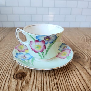 Art Deco Foley Bone China EB&Co Antique English Teacup