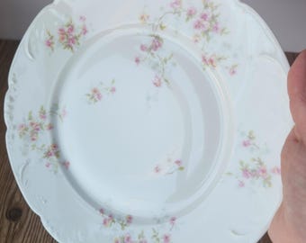 Antyczna porcelana Theodore Haviland Limoges Fine China, różne sztuki - 150 Harrison Rose, wzór różowo-żółtej róży