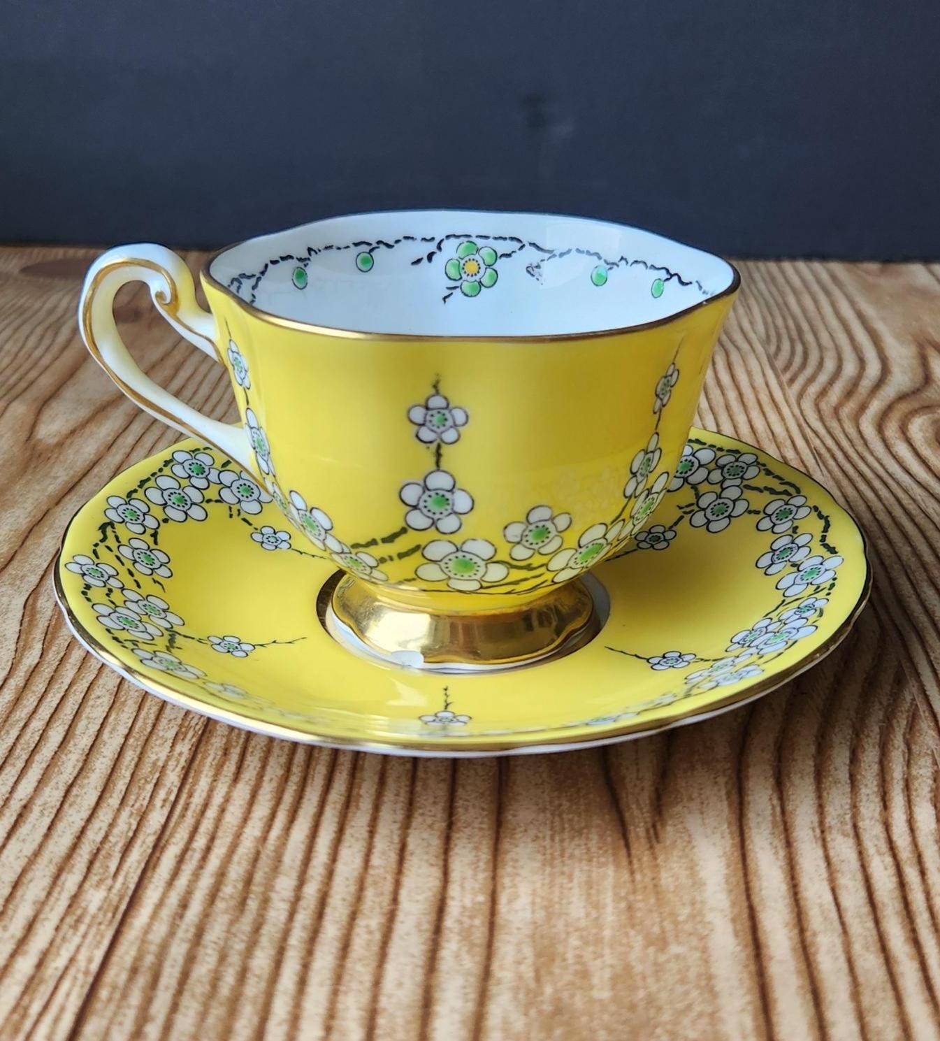 Yellow Flower Vintage China - Etsy