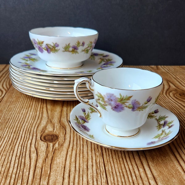 Highland Queen Thistle Pattern Paragon Bone China Various Pieces