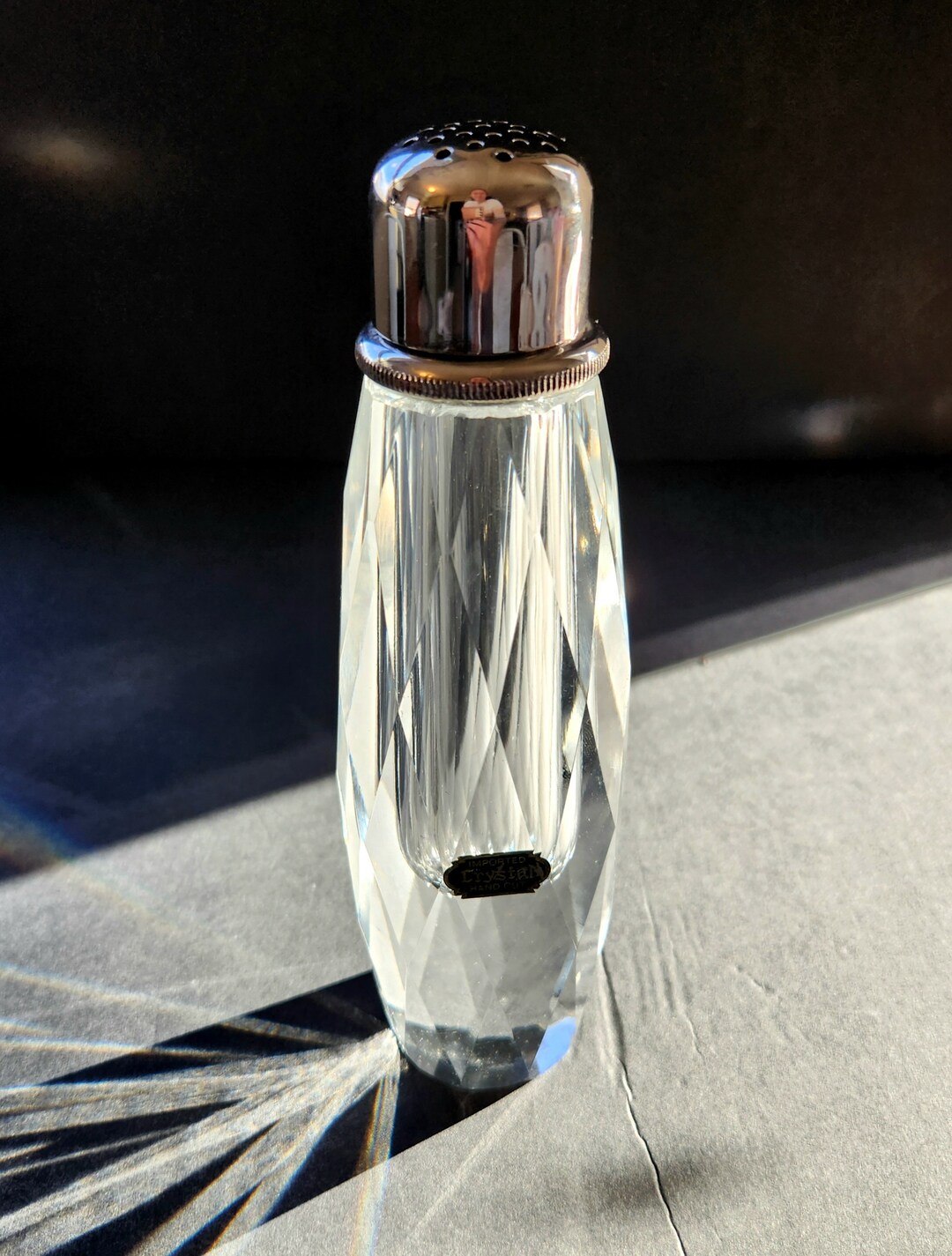 Hand Cut Lead Crystal Vintage Pepper Shaker - Etsy