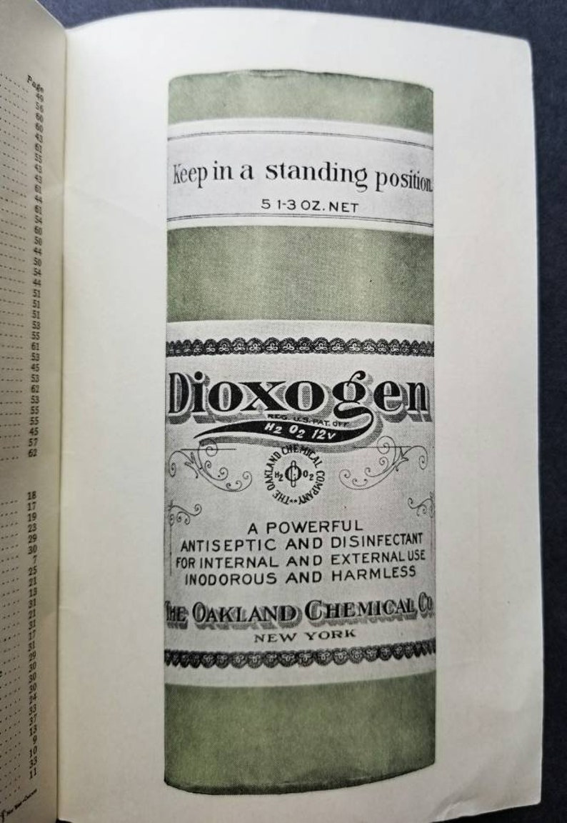 Antique Oakland Chemical Co. Dioxogen Pamphlet "126 Games For Young and Old" image 5