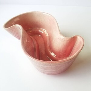 Mid-Century Vintage Royal Haeger Pink Pottery Scroll Vase Planter