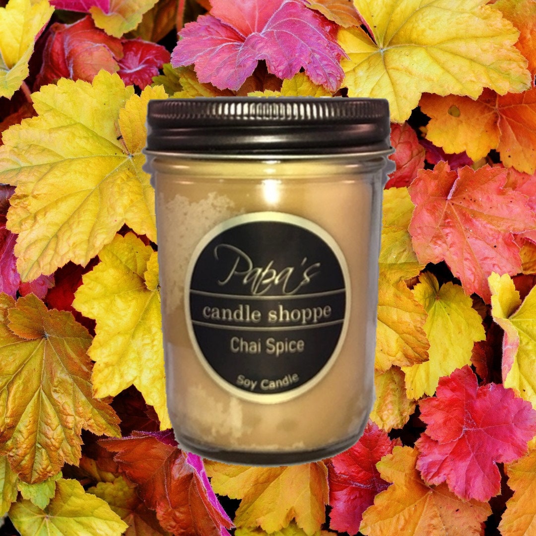 Free Gift Box! Mason Jar Soy Candle AMAZING SCENT Details about   Handmade Cinnamon Chai 16oz