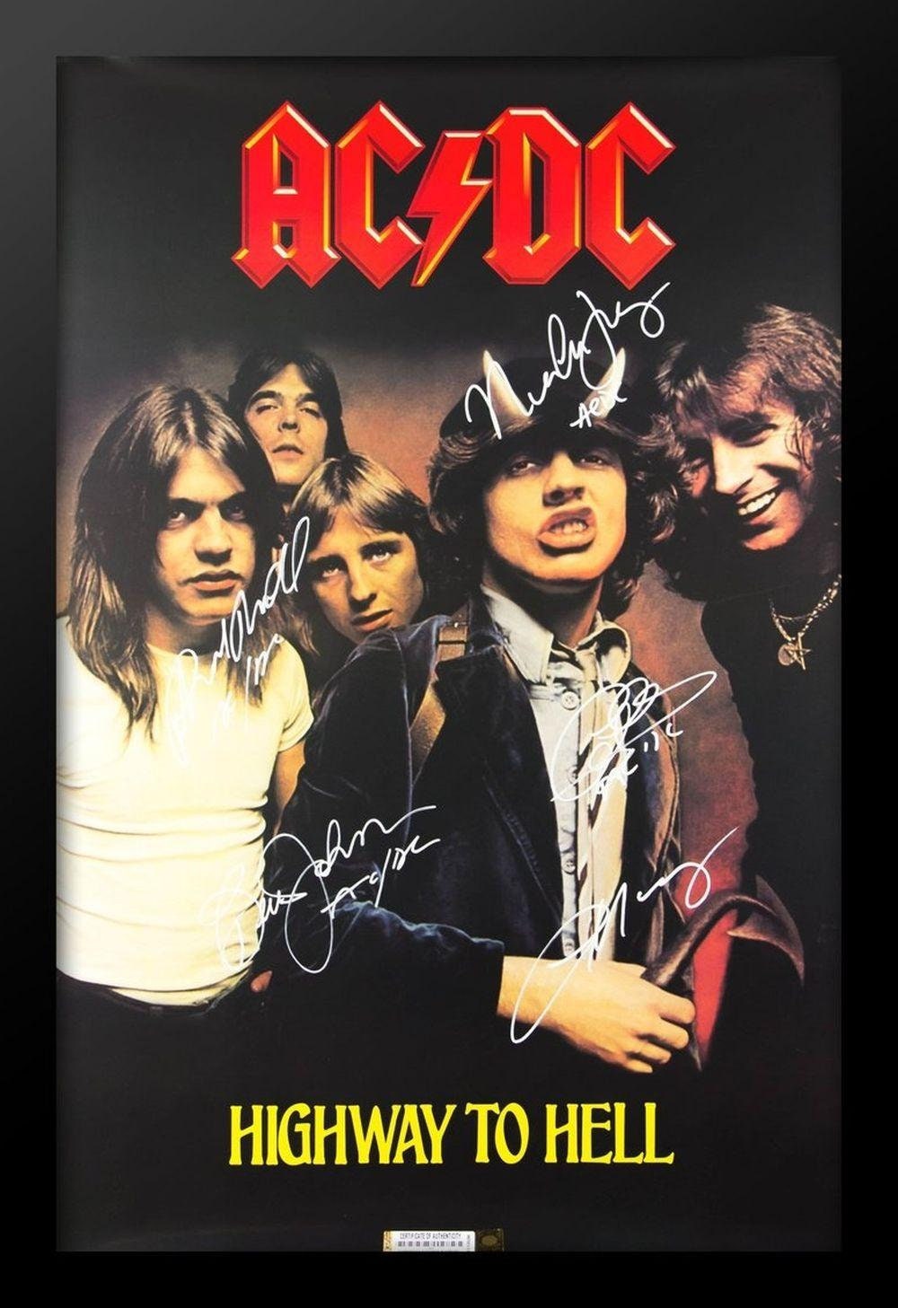 Frame Included/ AC/DC Autographed Photo Reprintframe INCLUDED - Etsy