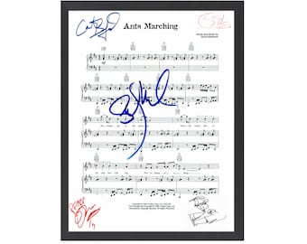 Podpisana replika nut zespołu Dave Matthews Band „Ants Marching”, 11" x 14" (cale)