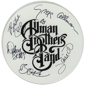 Allman Brothers Autographed / Signed 10&quot; Drumhead Replica