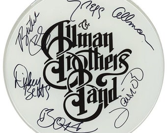 Allman Brothers Autographed / Signed 10" Drumhead Replica