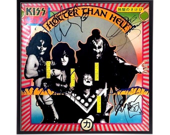 KISS Autographed Album Cover Replica,