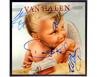 Van Halen Autographed Album Cover Replica,