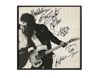 Autographed Bruce Springsteen &quot;Born to Run&quot; Album Cover Replica