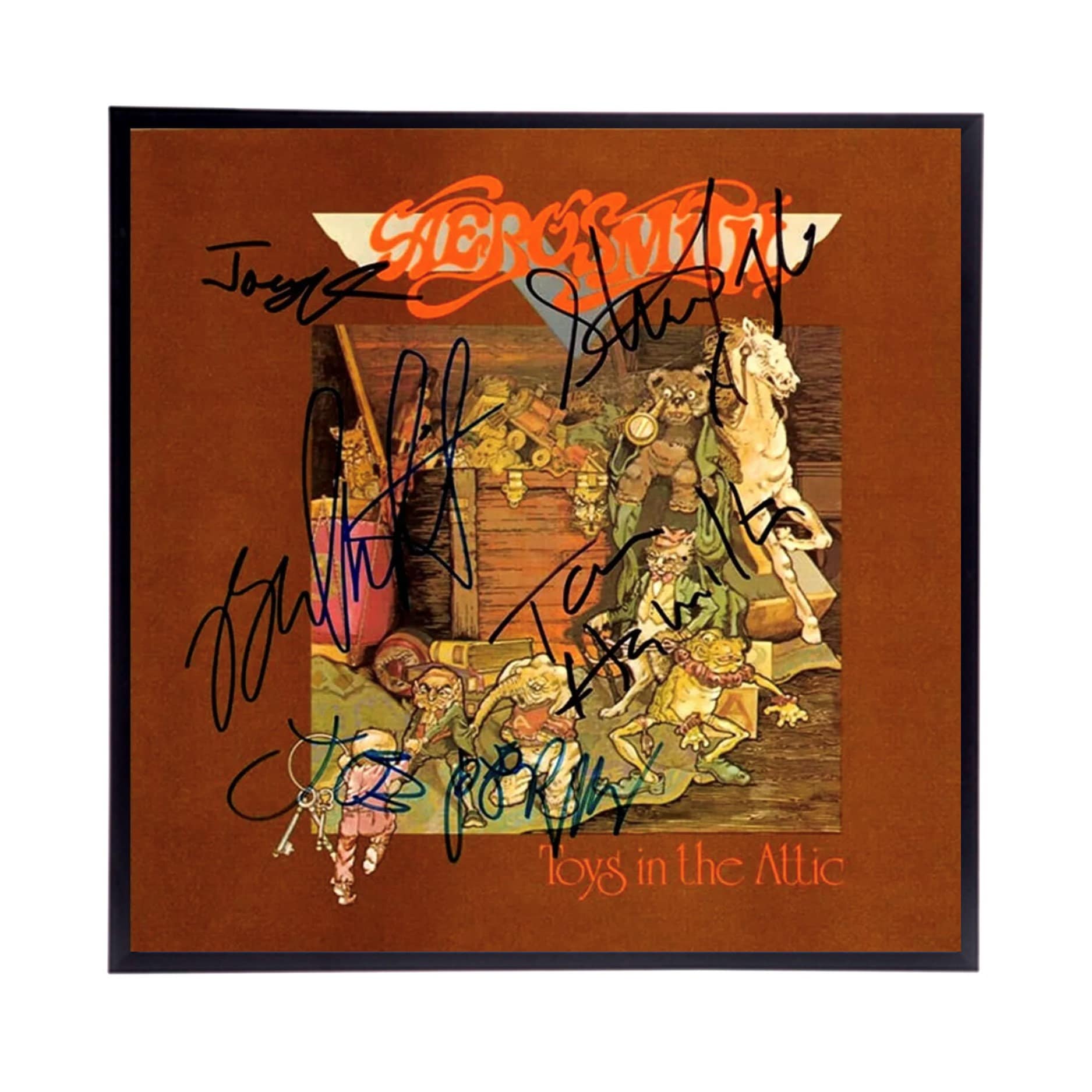 Autographed Aerosmith toys in the Attic Album Etsy