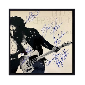 Autographed Bruce Springsteen &quot;Born to Run&quot; Album Cover Replica