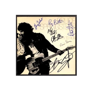 Autographed Bruce Springsteen &quot;Born to Run&quot; Album Cover Replica