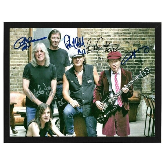 Frame Included/ AC/DC Autographed Photo Reprintframe INCLUDED - Etsy