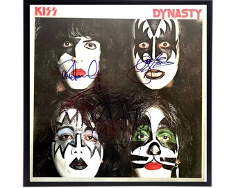 Kiss Autographed Album Cover Replica,