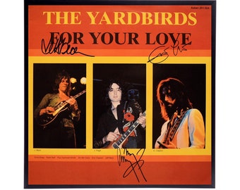 Yardbirds Autographed Album Cover Replica,