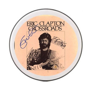 Eric Clapton BB King Autogramm / Signiertes 10&quot;Replik Trommelfell