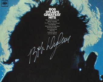 Bob Dylan Autographed Album Cover Replica,