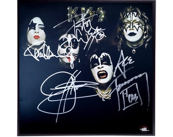 Replica autografata della copertina dell'album KISS,