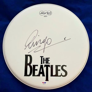 Ringo The Beatles Autographed / Signed 10" Drumhead Replica