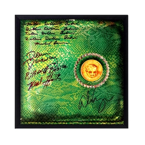 Alice Cooper Autographed Album Cover Replica,/ FRAME INCLUDED