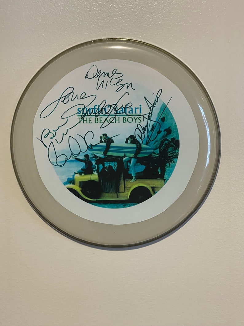 Réplique de peau de tambour 10 autographiée/signée par Neil Peart RUSH image 8