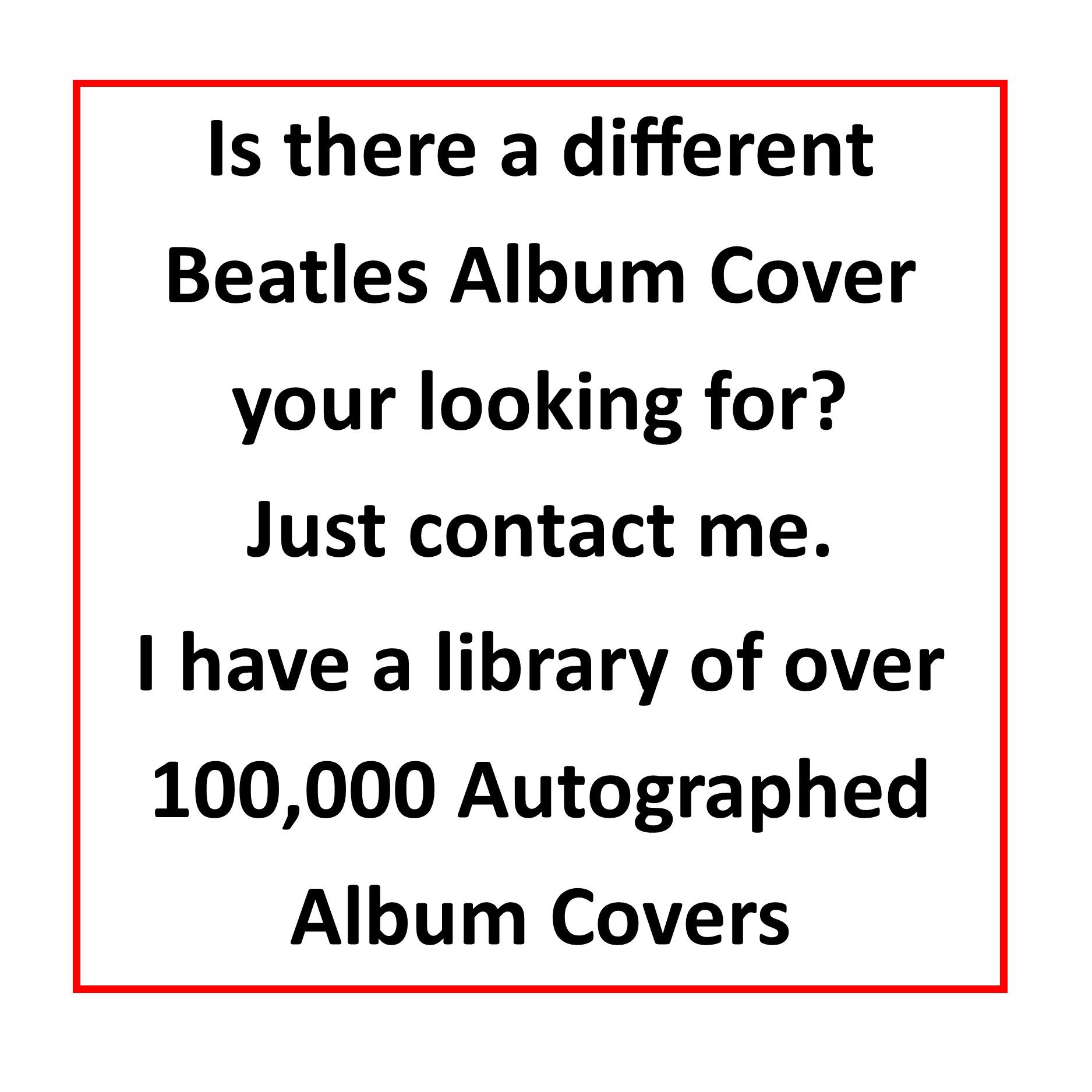 The Beatles 写真額縁 証明書付き The Beatles - With the Beatles LP Cover Limited Signature