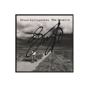 Autographed Bruce Springsteen &quot;The Promise&quot; Album Cover Replica,