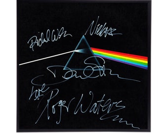 Autographed Pink Floyd Album Cover Replica,