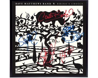 Replica della copertina dell'album "Rhinos Choice" autografata della Dave Matthews Band,