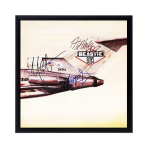Autographed Beastie Boys &quot;License to Ill&quot; Album Cover Replica,