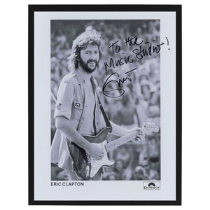 Eric Clapton Autogrammed Photo Reprint / In verschiedenen Größen erhältlich