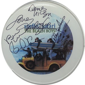 Beach Boys Autographed / Signed 10&quot; Drumhead Replica