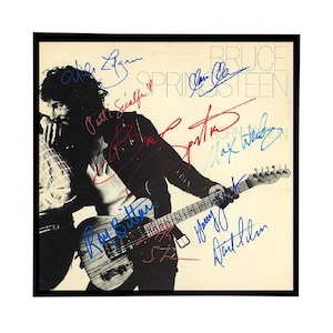 Autographed Bruce Springsteen &quot;Born to Run&quot; Album Cover Replica