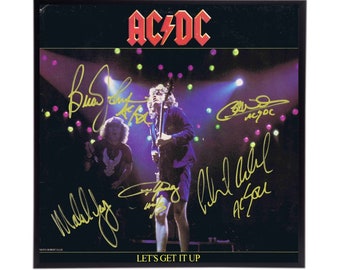 AcDc Autographed Album Cover Replica,