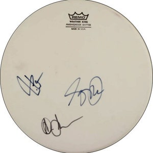 Réplique de peau de tambour 10 autographiée/signée par Neil Peart RUSH image 1