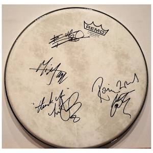 Rolling Stones Charlie Watts Autographed / Signed 10&quot; Drumhead Replica