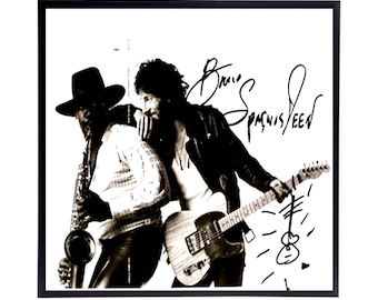 Autographed Born to Run Inner Gatefold, Bruce Springsteen Album Cover Replica,
