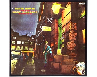 David Bowie Autographed Album Cover Replica,