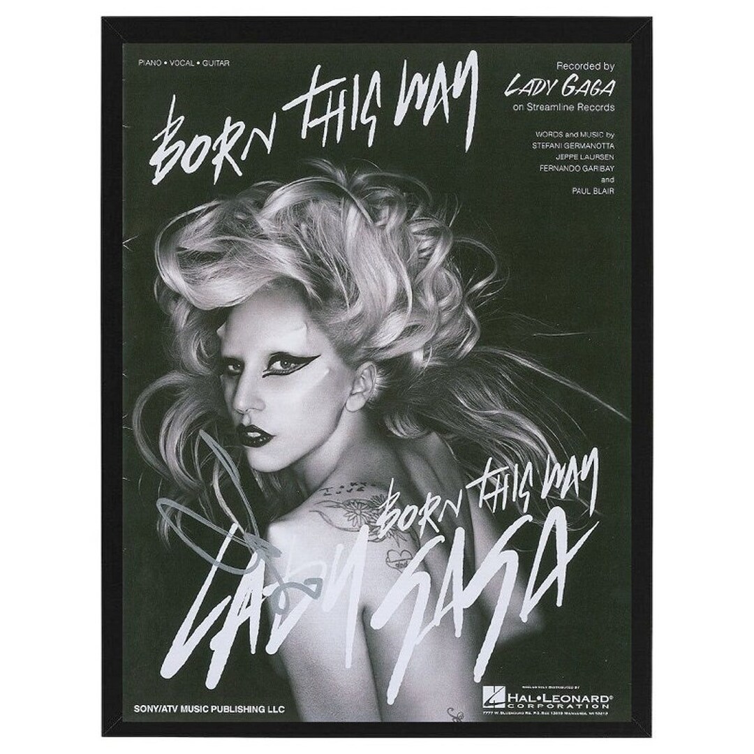 レディーガガ Lady Gaga Mayhem 直筆サイン入りアートカード Lady Gaga